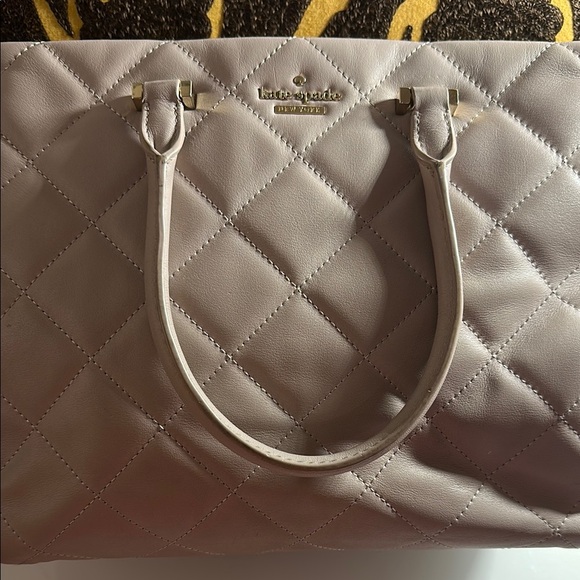 Kate Spade Cream Quilted Tote Bag - Picture 2 of 16
